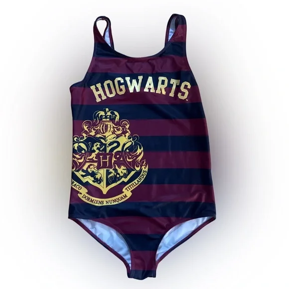 Harry Potter Girls' Hogwarts Swimsuit Size 14 NWOT - Picture 1 of 9